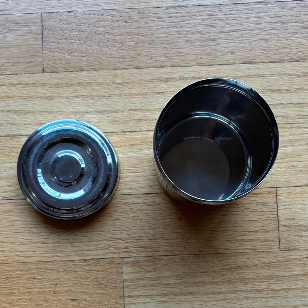 Silver Metal Storage Container - Picture 3 of 3